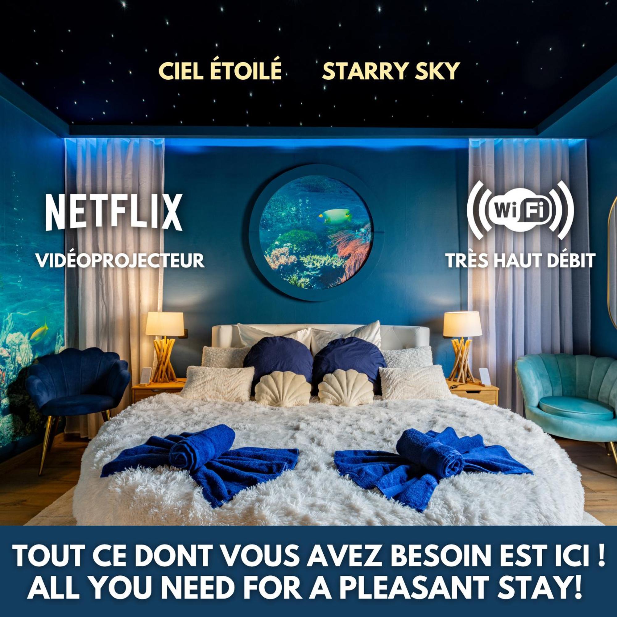 Apartamento Lit Rond Tres Grand Et Confortable - Garage Possible Ou Parking Gratuit Rue - Gare 2 Min Et 4 Min En Tram - Ciel Etoile - Netflix Videoprojecteur - Luxe Et Evasion *
